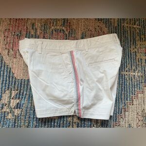 GAP Women's Cream Shorts with Embroidery Detail